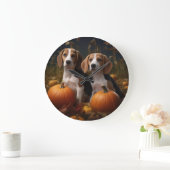 Amerikaans Engels Foxhound Puppy Herfst Delight Grote Klok (Huis)