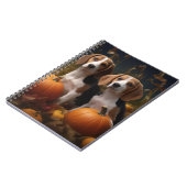 Amerikaans Engels Foxhound Puppy Herfst Delight Notitieboek (Linkerzijde)