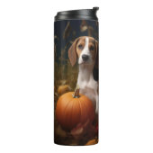 Amerikaans Engels Foxhound Puppy Herfst Delight Thermosbeker (Gedraaid links)