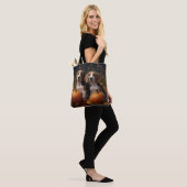 Amerikaans Engels Foxhound Puppy Herfst Delight Tote Bag (Op model)