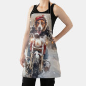 Amerikaans Engels Foxhound Riding Bike Christmas Schort (Insitu)