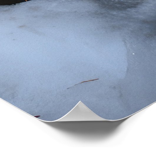 Amerikaans Engels Foxhound Snowy Sleigh Kerstmis Poster (Hoek)