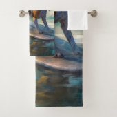 Amerikaans Engels Foxhound Strand Surfen Schilderi Bad Handdoek (Insitu)