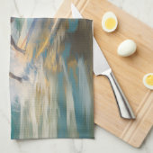 Amerikaans Engels Foxhound Strand Surfen Schilderi Theedoek (Quarter Fold)