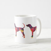 Amerikaans Engels Geometric Silhouette Koffiemok (Voorkant rechts)