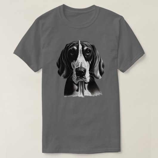 Amerikaans-Engelse Coonhound Dog T-shirt (Design voorkant)