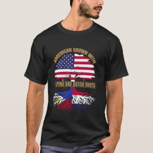 Amerikaans erfgoed gegroeid met Filippijnse Nederl T-shirt