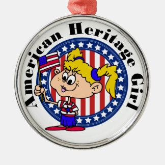 Amerikaans erfgoedpatriottisch metalen ornament