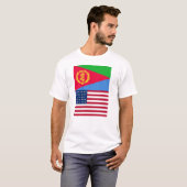 Amerikaans-Eritrese vlag T-shirt (Voorkant volledig)