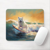 Amerikaans Eskimo Beach Surfen Schilderij Muismat (Met muis)