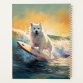 Amerikaans Eskimo Beach Surfen Schilderij Planner (Achterkant)