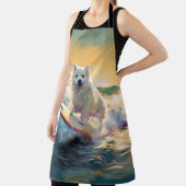 Amerikaans Eskimo Beach Surfen Schilderij Schort (Insitu)