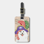 Amerikaans Eskimo Dog Pirate Bagagelabel (Voorkant verticaal)