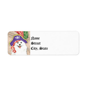 Amerikaans Eskimo Dog Pirate Label