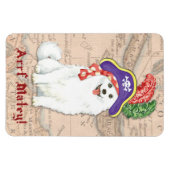 Amerikaans Eskimo Dog Pirate Magnet Magneet (Horizontaal)