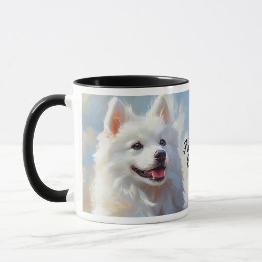 Amerikaans Eskimo Dog Portret Mok (Links)
