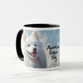 Amerikaans Eskimo Dog Portret Mok (Voorkant links)
