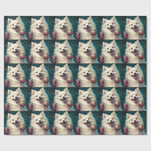 Amerikaans Eskimo Nieuwjaar Cadeaupapier (Vlak)