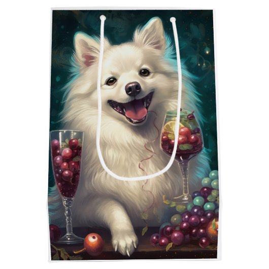 Amerikaans Eskimo Nieuwjaar Medium Cadeauzakje (Achterkant)