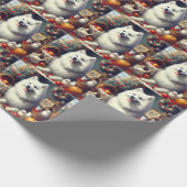 Amerikaans Eskimo schilderij Cadeaupapier (Hoek)