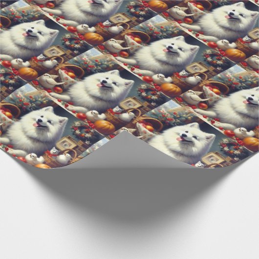  Amerikaans Eskimo schilderij Cadeaupapier (Hoek)