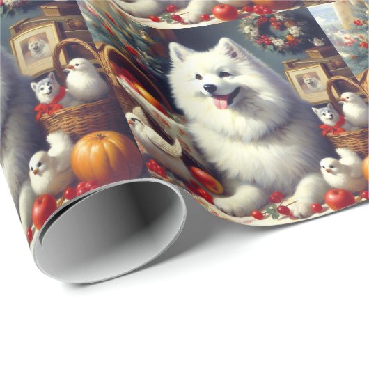  Amerikaans Eskimo schilderij Cadeaupapier (Rol Hoek)