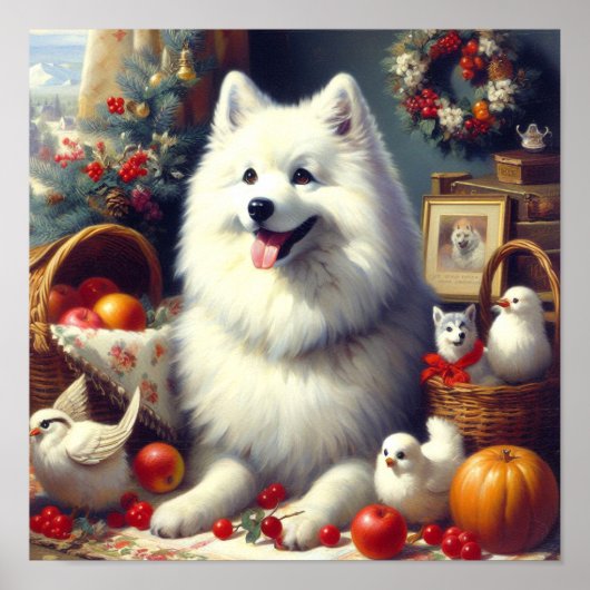  Amerikaans Eskimo schilderij Poster (Voorkant)