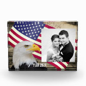 Amerikaans familie fotoblok, Amerikaanse vlag / US Fotoblokken (Voorkant)