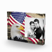 Amerikaans familie fotoblok, Amerikaanse vlag / US Fotoblokken (Rechts)