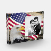 Amerikaans familie fotoblok, Amerikaanse vlag / US Fotoblokken (Links)