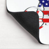 Amerikaans fietsenfietsenfietsenwiel muismat (Hoek)