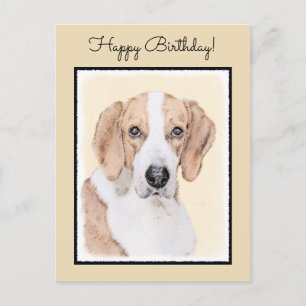 Amerikaans filtreerschilderij - Kute Original Dog  Briefkaart