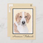 Amerikaans filtreerschilderij - Kute Original Dog Briefkaart (Voorkant / Achterkant)