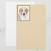 Amerikaans filtreerschilderij - Kute Original Dog  Briefpapier (Voorkant / Achterkant)