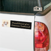 Amerikaans filtreerschilderij - Kute Original Dog Bumpersticker (Op Truck)