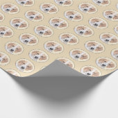 Amerikaans filtreerschilderij - Kute Original Dog  Cadeaupapier (Hoek)