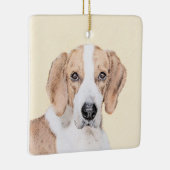 Amerikaans filtreerschilderij - Kute Original Dog  Keramisch Ornament (Rechts)