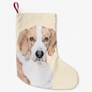 Amerikaans filtreerschilderij - Kute Original Dog  Kleine Kerstsok