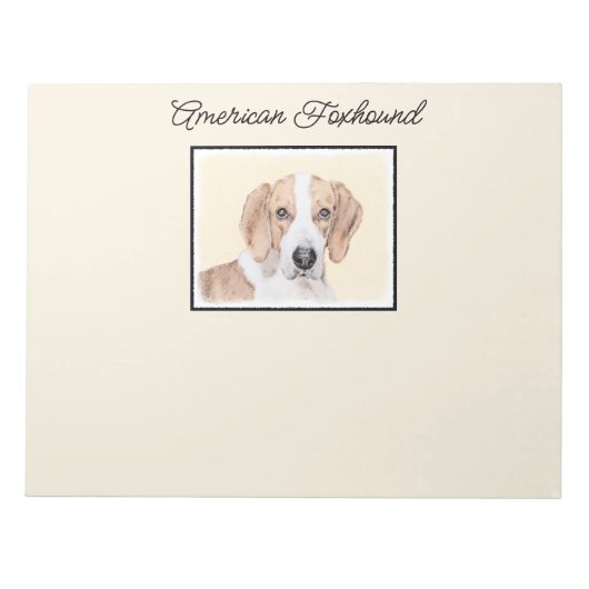 Amerikaans filtreerschilderij - Kute Original Dog  Notitieblok (Voorkant)