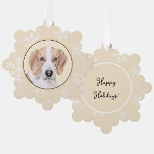 Amerikaans filtreerschilderij - Kute Original Dog  Ornament Kaart