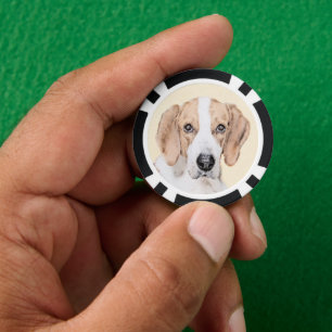 Amerikaans filtreerschilderij - Kute Original Dog Poker Chips