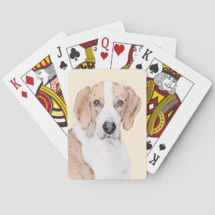 Amerikaans filtreerschilderij - Kute Original Dog  Pokerkaarten