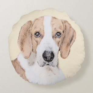 Amerikaans filtreerschilderij - Kute Original Dog  Rond Kussen