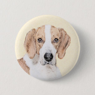 Amerikaans filtreerschilderij - Kute Original Dog  Ronde Button 5,7 Cm