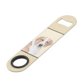 Amerikaans filtreerschilderij - Kute Original Dog  Speed Flessenopener (Voorkant Gekanteld)