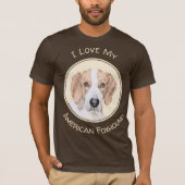 Amerikaans filtreerschilderij - Kute Original Dog  T-shirt (Voorkant)
