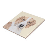 Amerikaans filtreerschilderij - Kute Original Dog  Tegeltje (Zijkant)