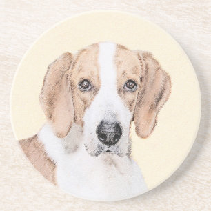 Amerikaans filtreerschilderij - Kute Original Dog  Zandsteen Onderzetter