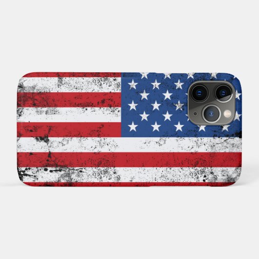  Amerikaans Flag Design Rood Wit Blauw USA Case-Mate iPhone Case (Achterkant (horizontaal))