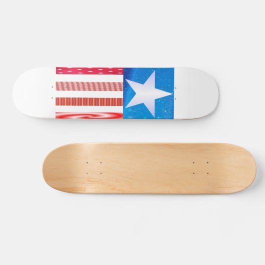 Amerikaans Flag-Skateboard Persoonlijk Skateboard (Horizontaal)